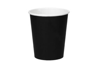 Zwarte Kartonnen Bekers 240ml kopen