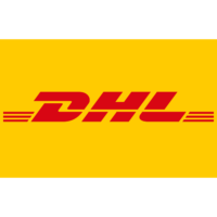 Logo van het bedrijf DHL.